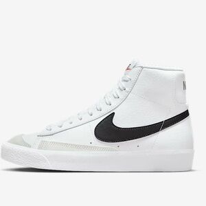 Nike White and Black High-Tops Blazers